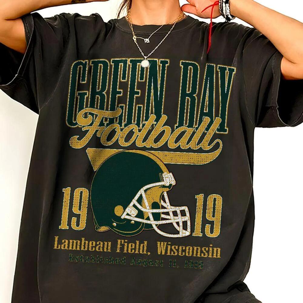 Green Bay Football Shirt Retro 90S Football Graphic Tee Football Game Day